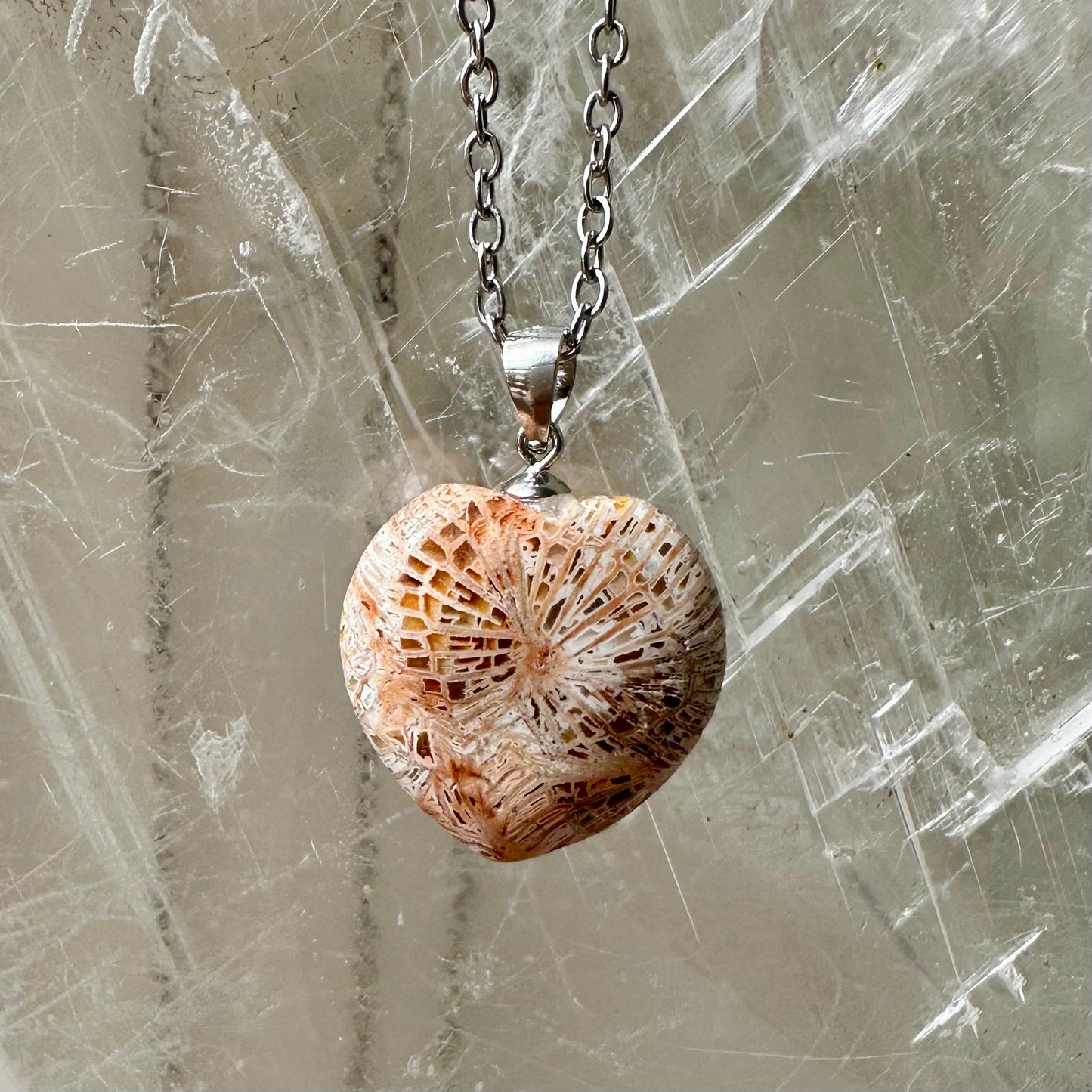 Coral 925 Heart Mini Pendants