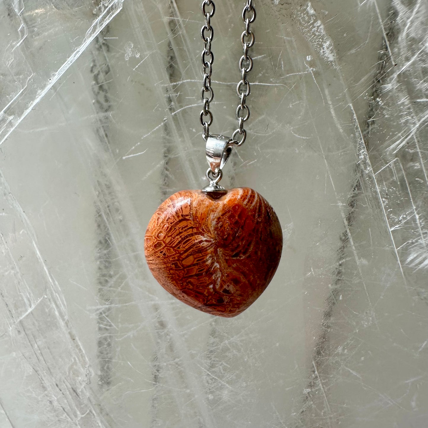 Coral 925 Heart Mini Pendants