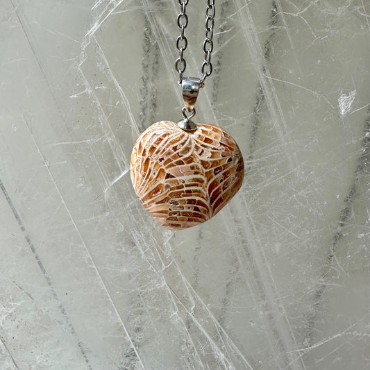 Coral 925 Heart Mini Pendants