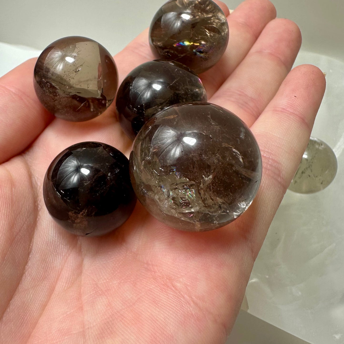 Smokey Quartz Mini Spheres