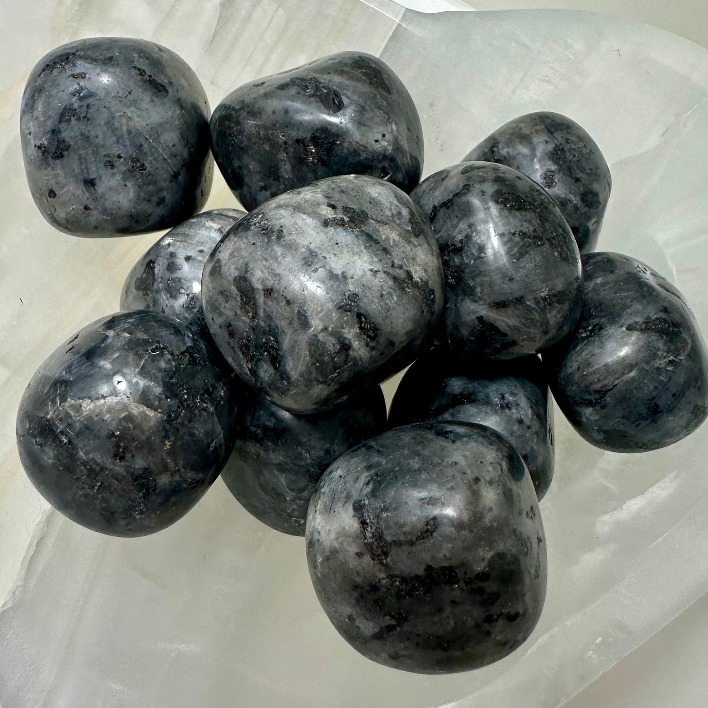 Larvikite Tumbles