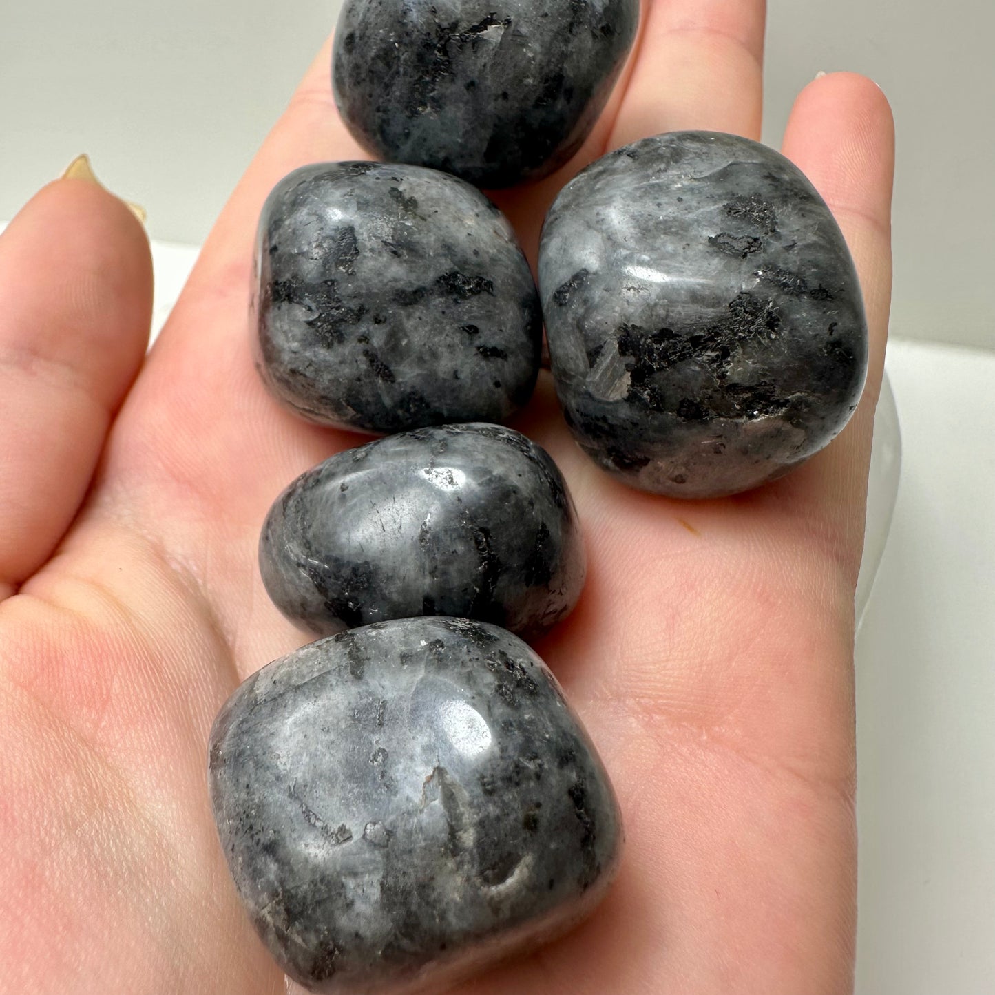 Larvikite Tumbles