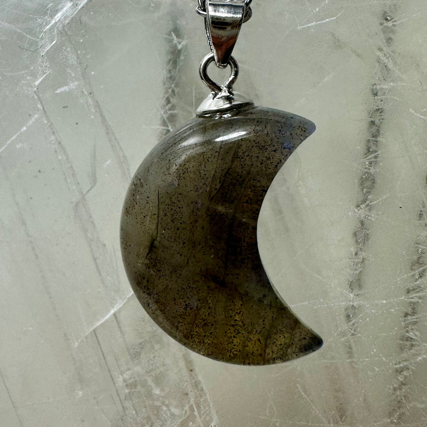 Labradorite 925 Moon Mini Pendants