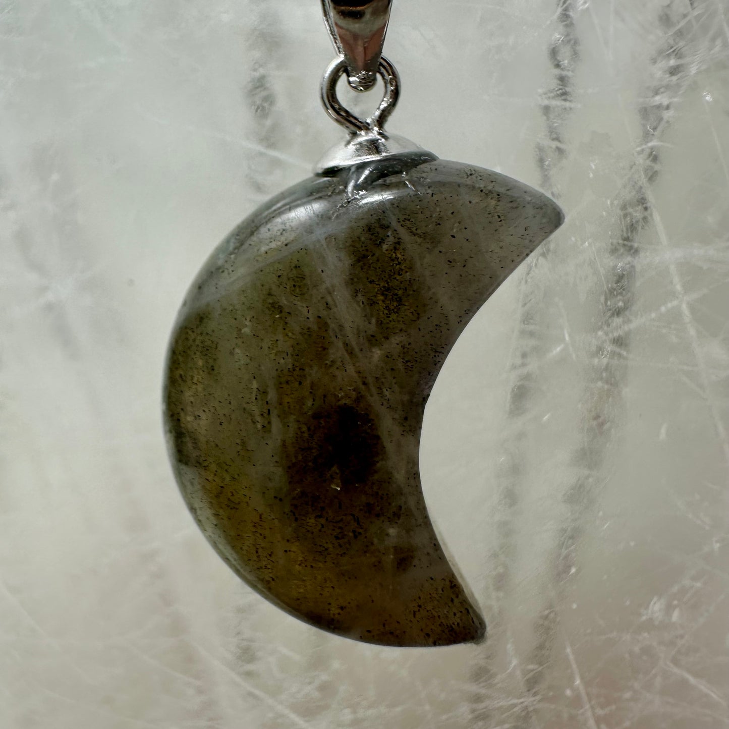 Labradorite 925 Moon Mini Pendants