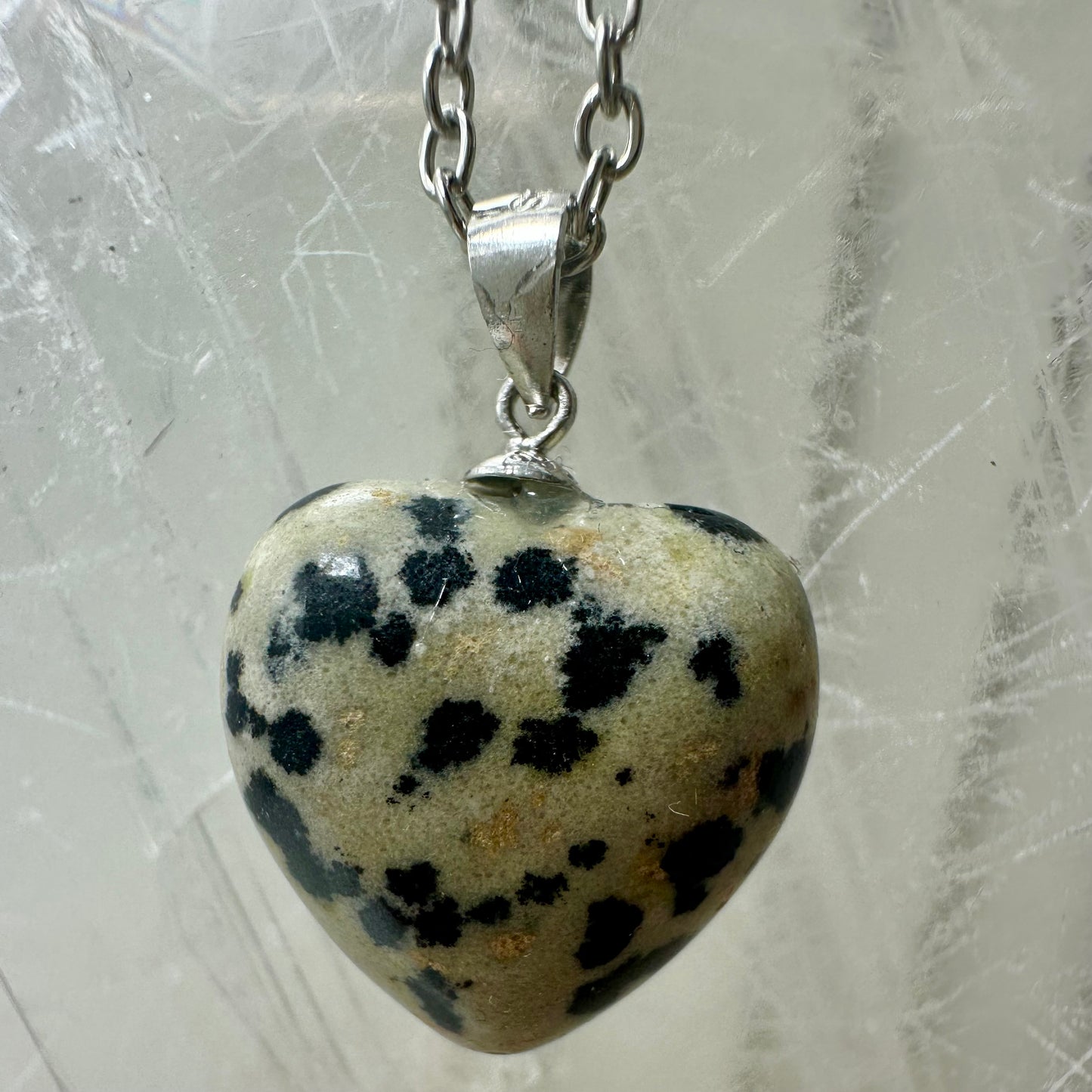 Dalmation Jasper 925 Mini Heart Pendants