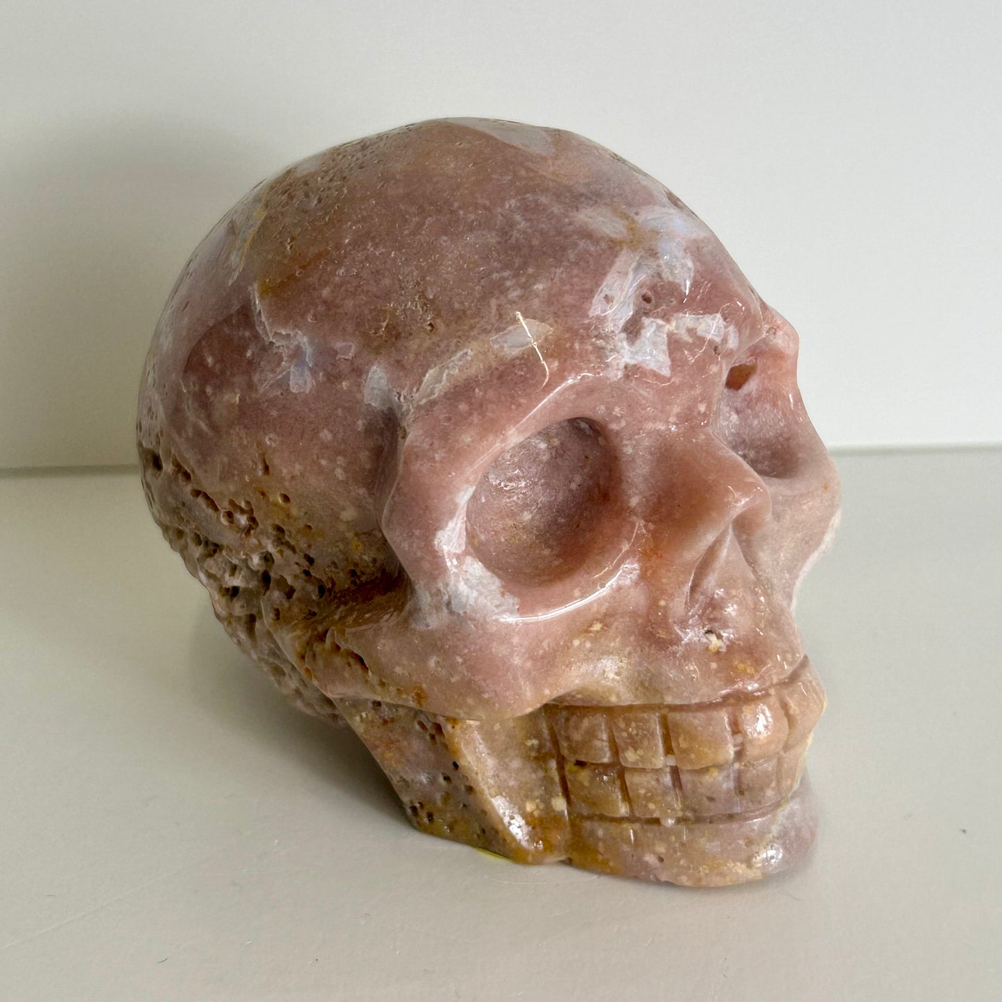 Pink Amethyst Crystal Skull