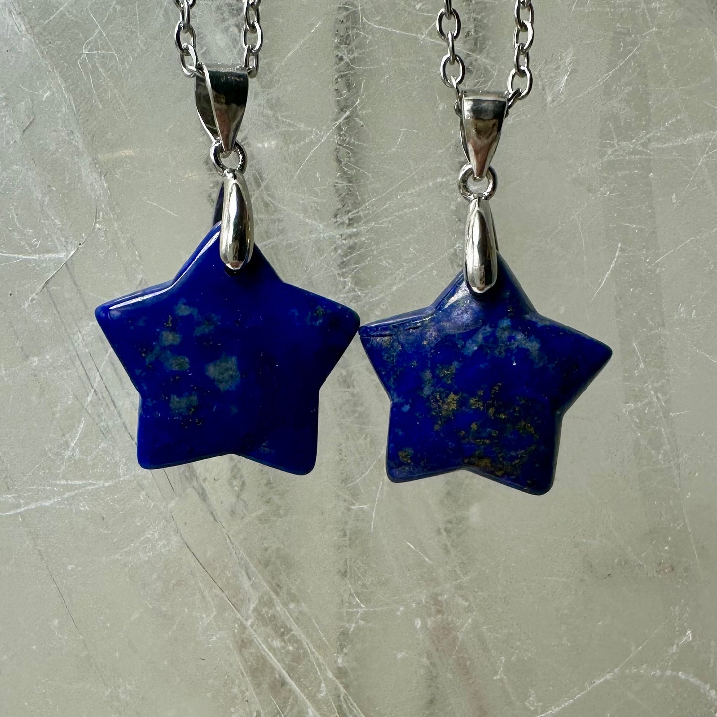 Lapis 925 Mini Star Pendants