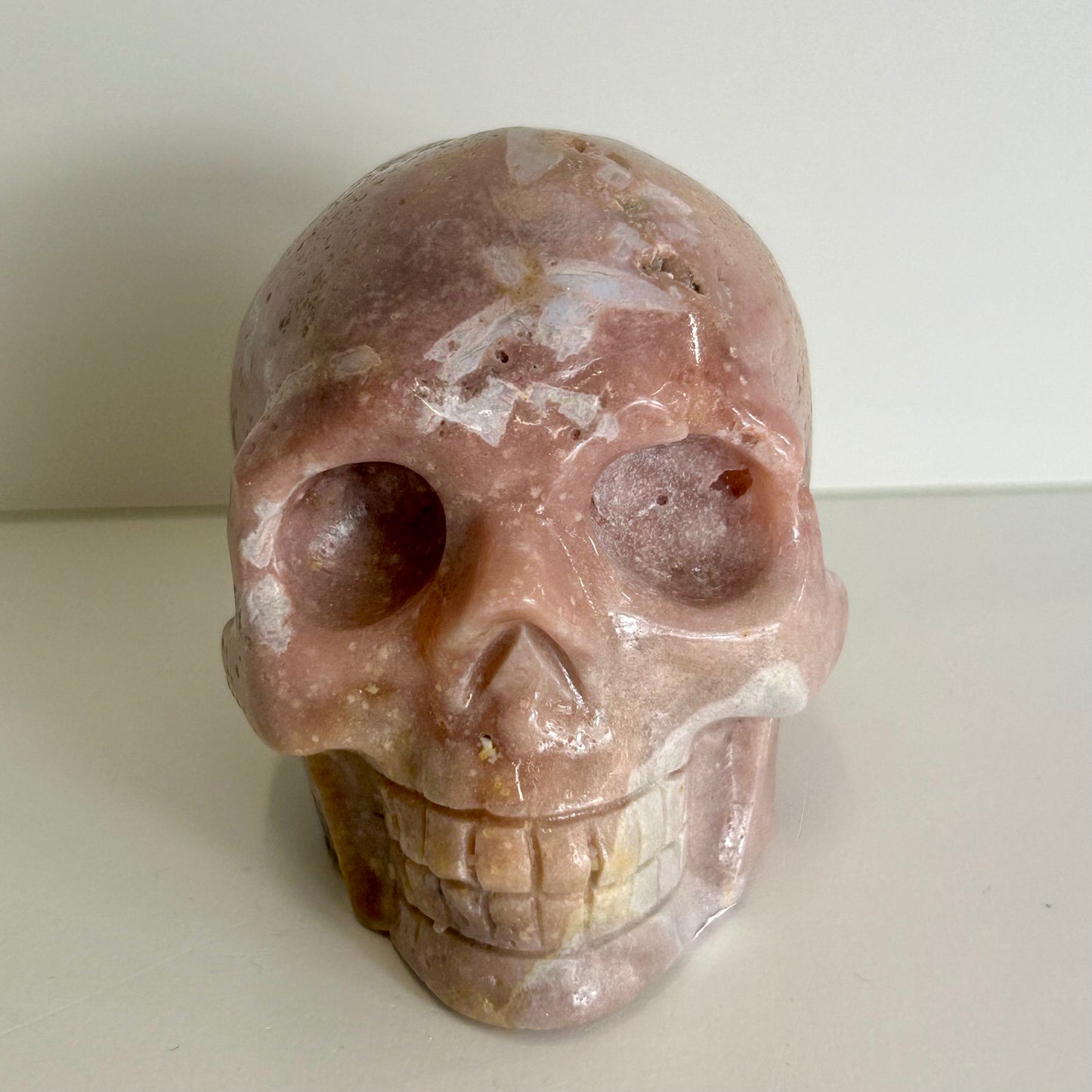 Pink Amethyst Crystal Skull