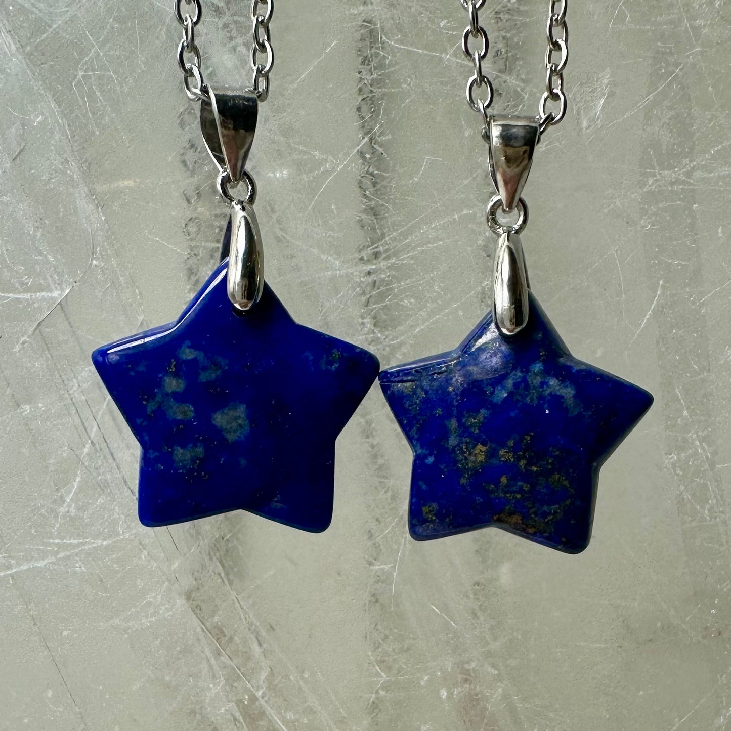Lapis 925 Mini Star Pendants