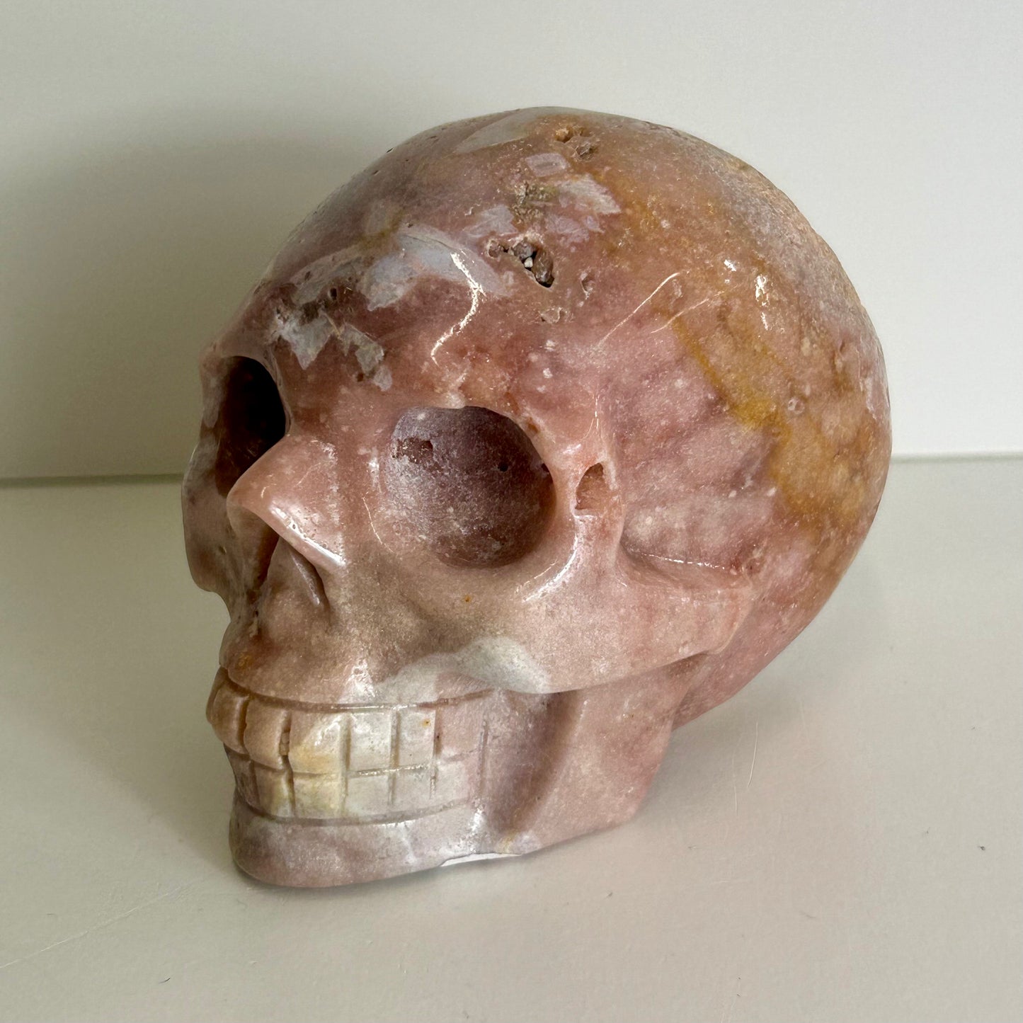 Pink Amethyst Crystal Skull