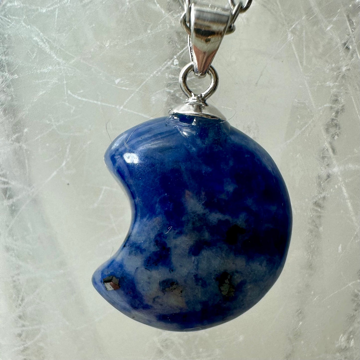 Sodalite 925 Moon Mini Pendants