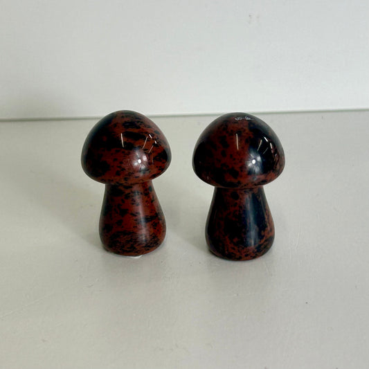 Mahogany Obsidian Mushrooms