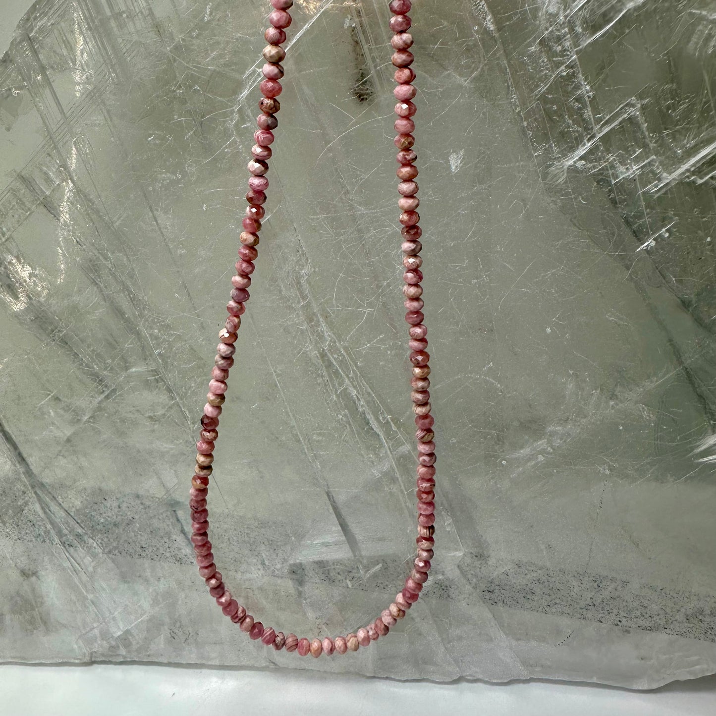 Rhodochrosite Beaded Necklace