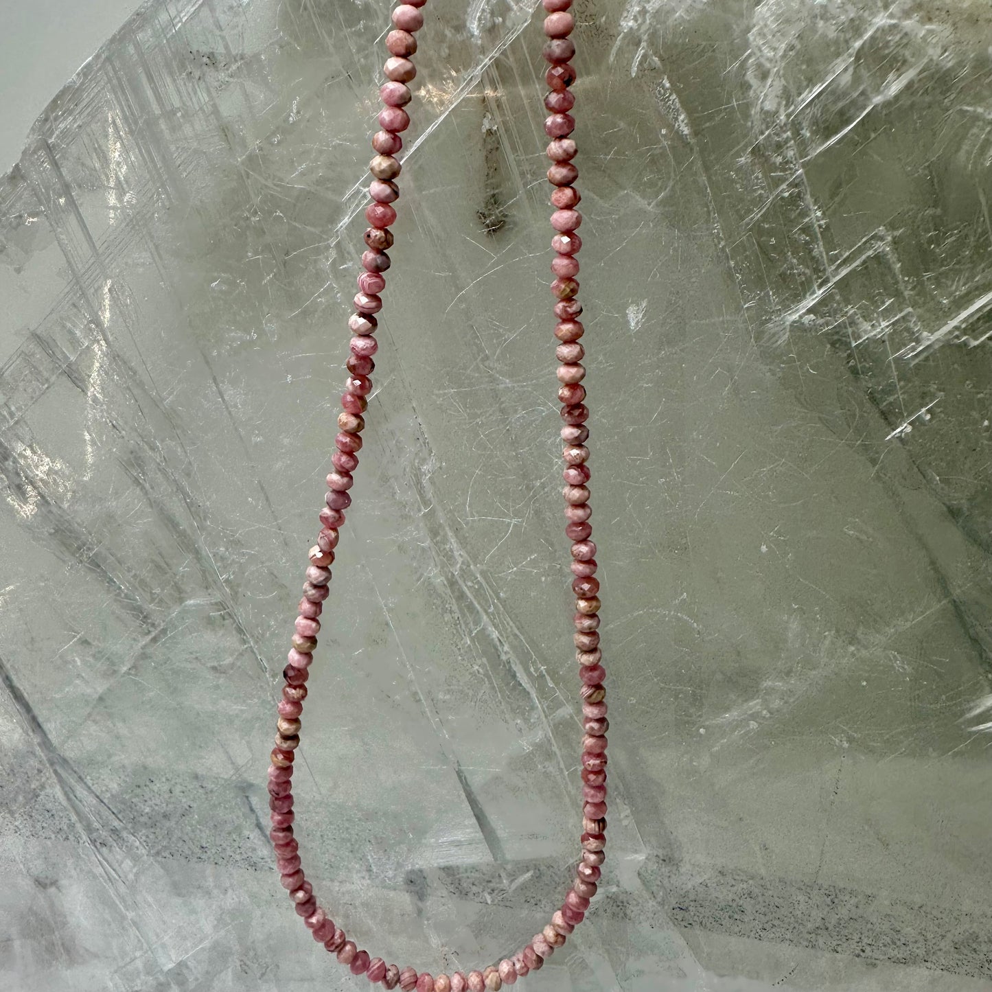 Rhodochrosite Beaded Necklace