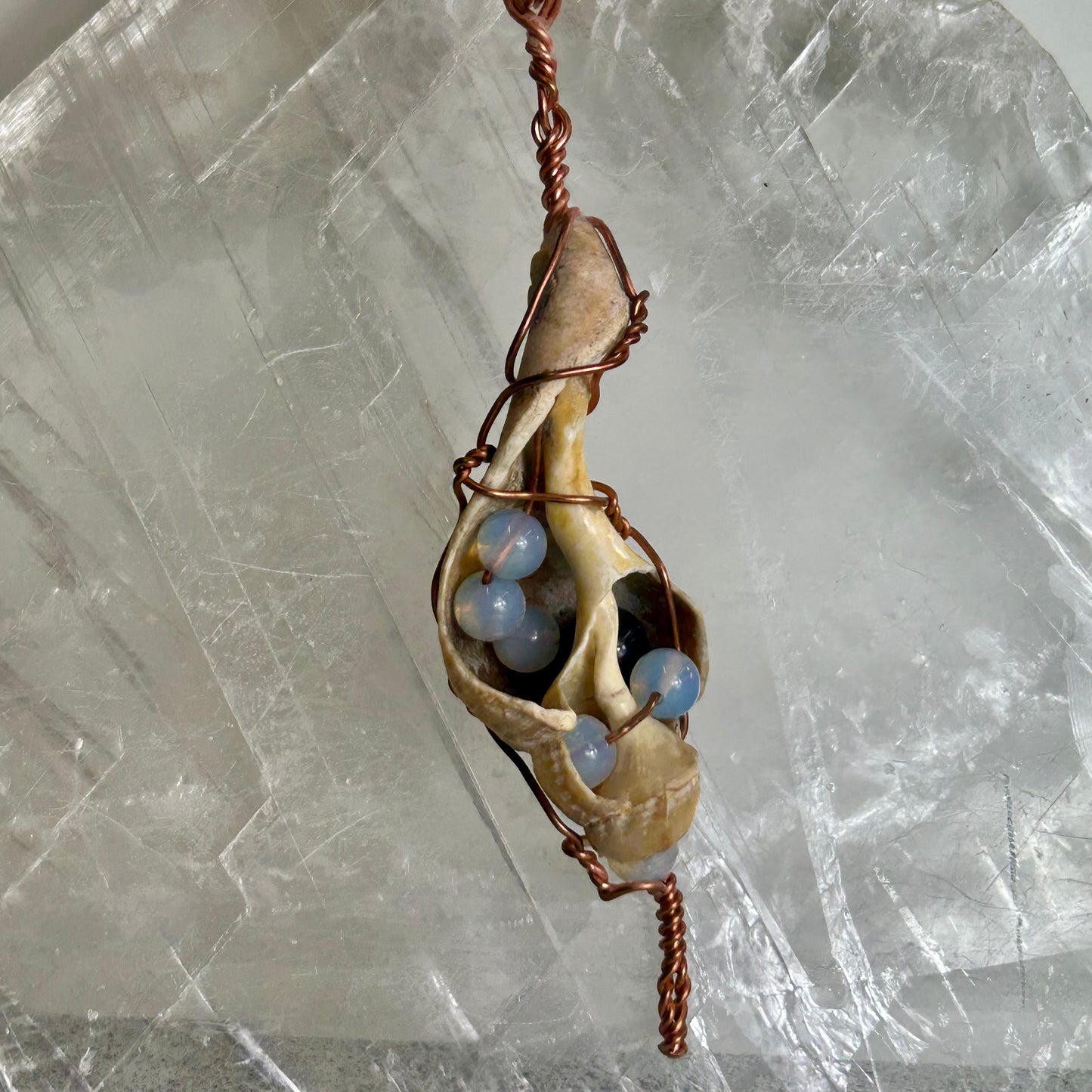 Lee's Makes - Shell & Opalite Pendant