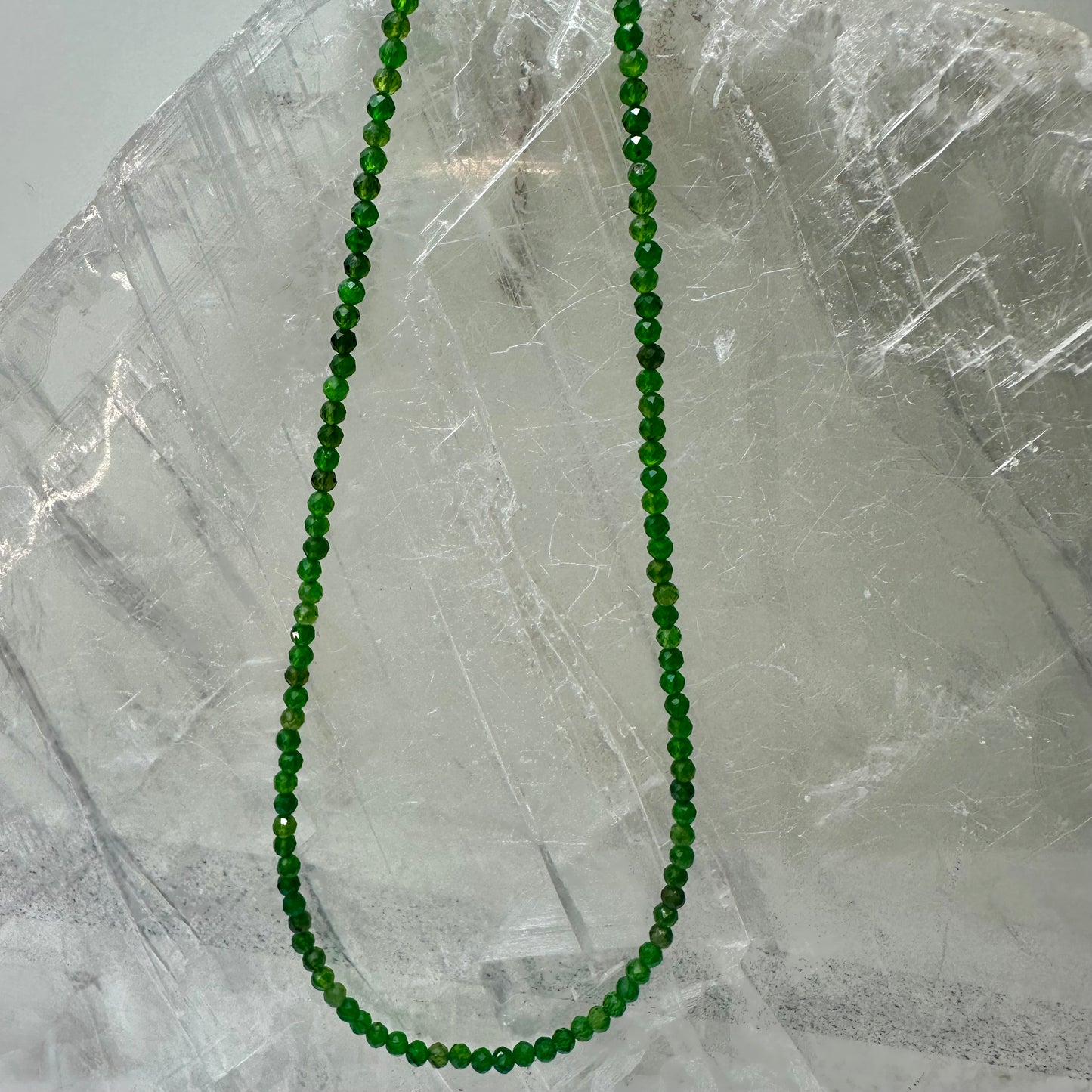 Dioptase Beaded Necklace