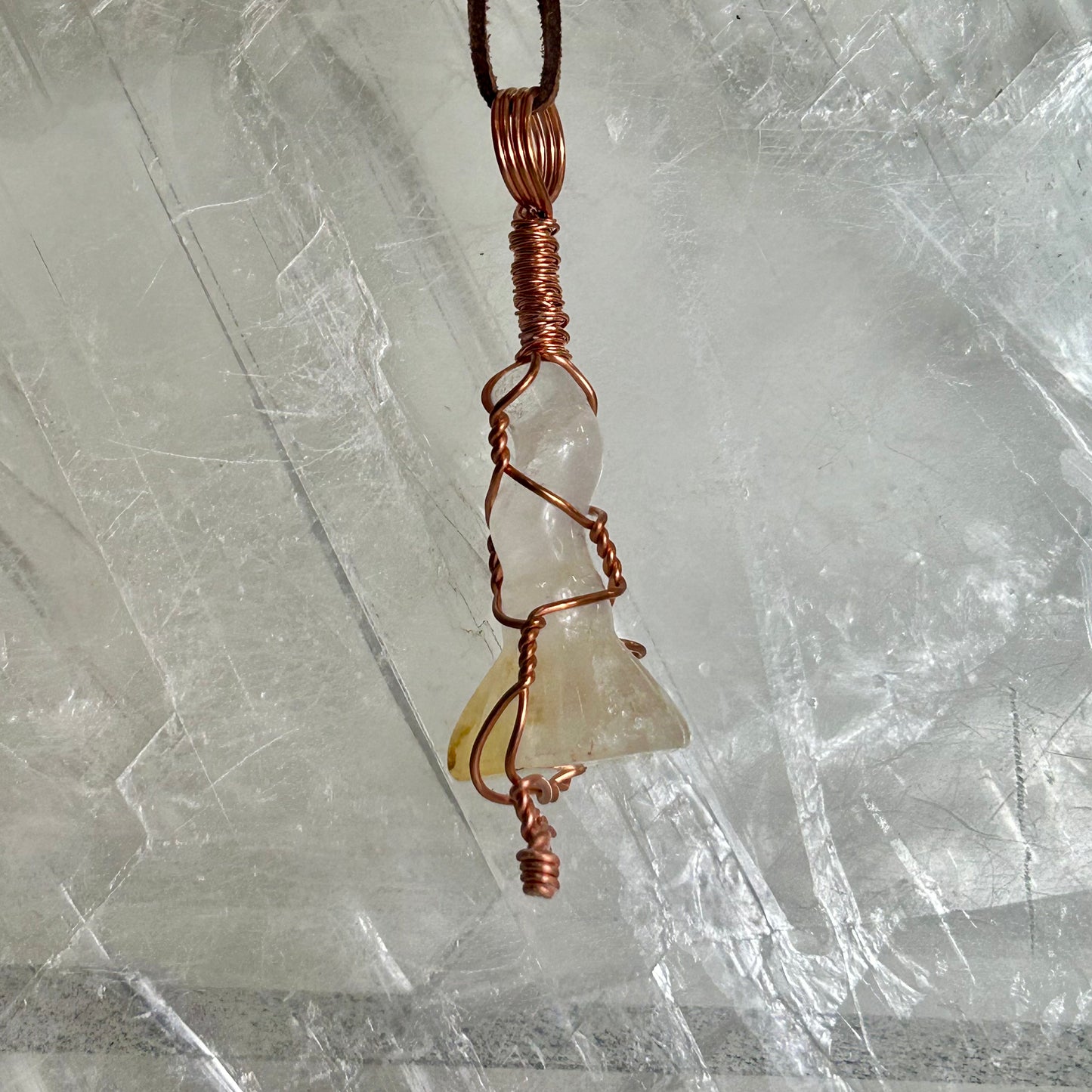 Lee's Makes - Golden Healer Broom Pendant