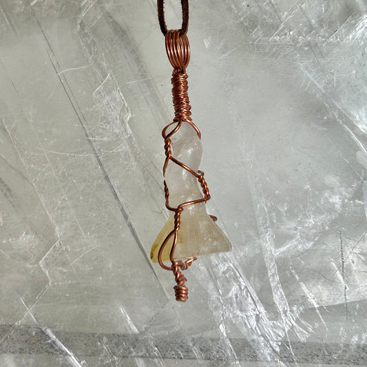 Lee's Makes - Golden Healer Broom Pendant