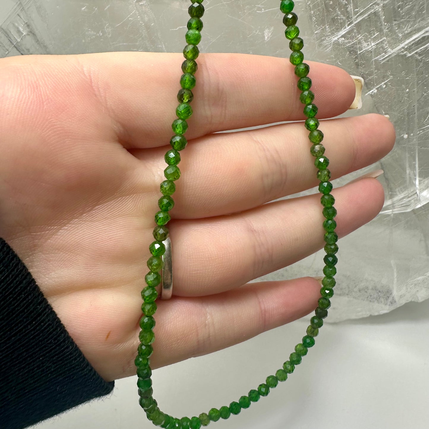 Dioptase Beaded Necklace