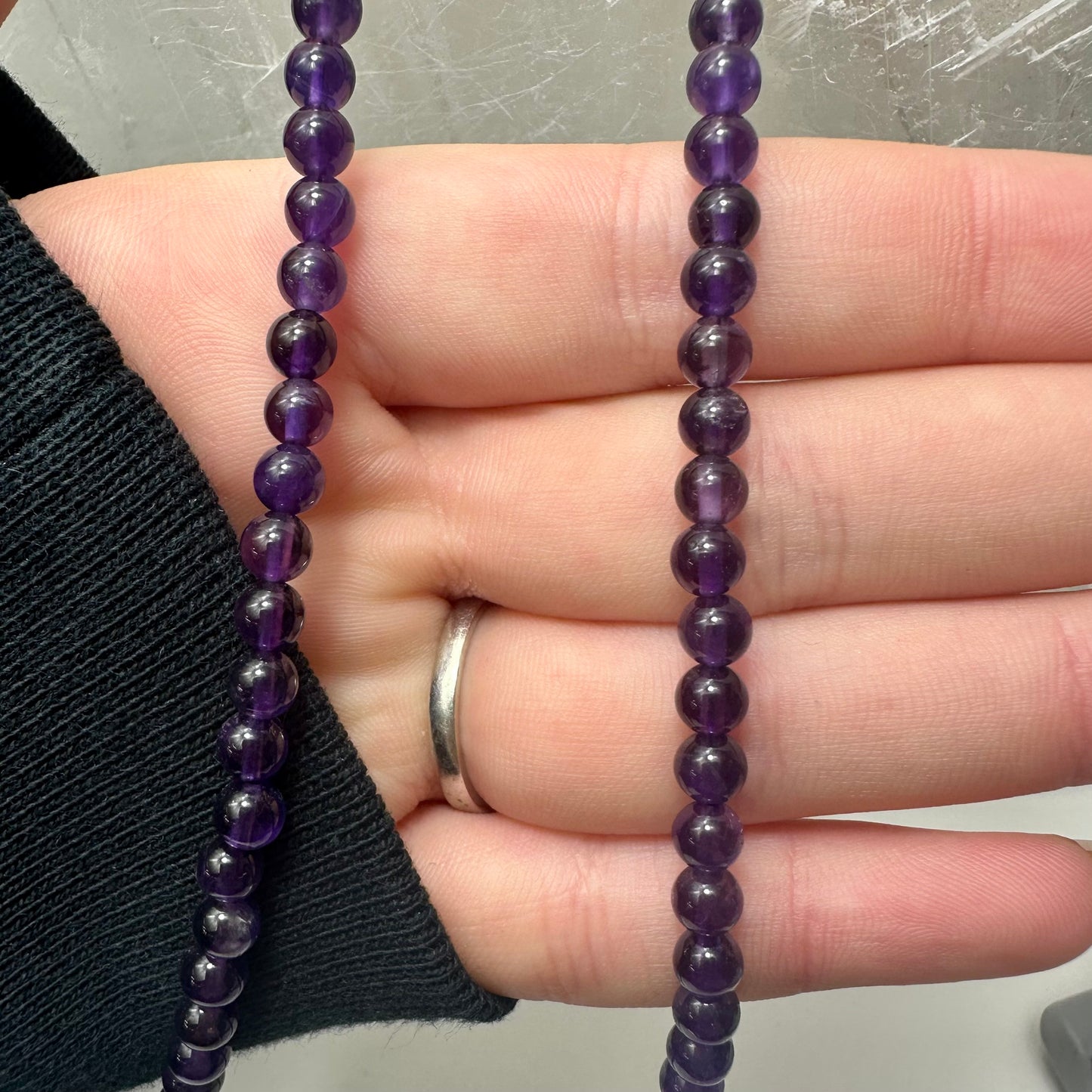 Amethyst Beaded Necklace