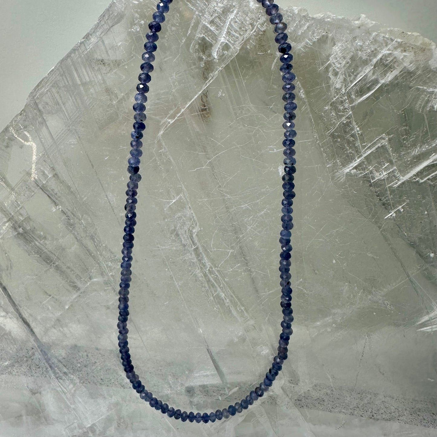 Iolite Beaded Necklace