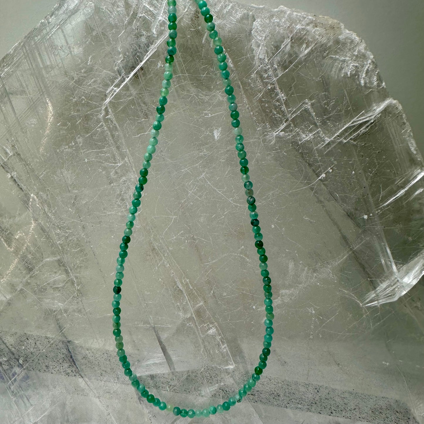 Emerald Beaded Necklace
