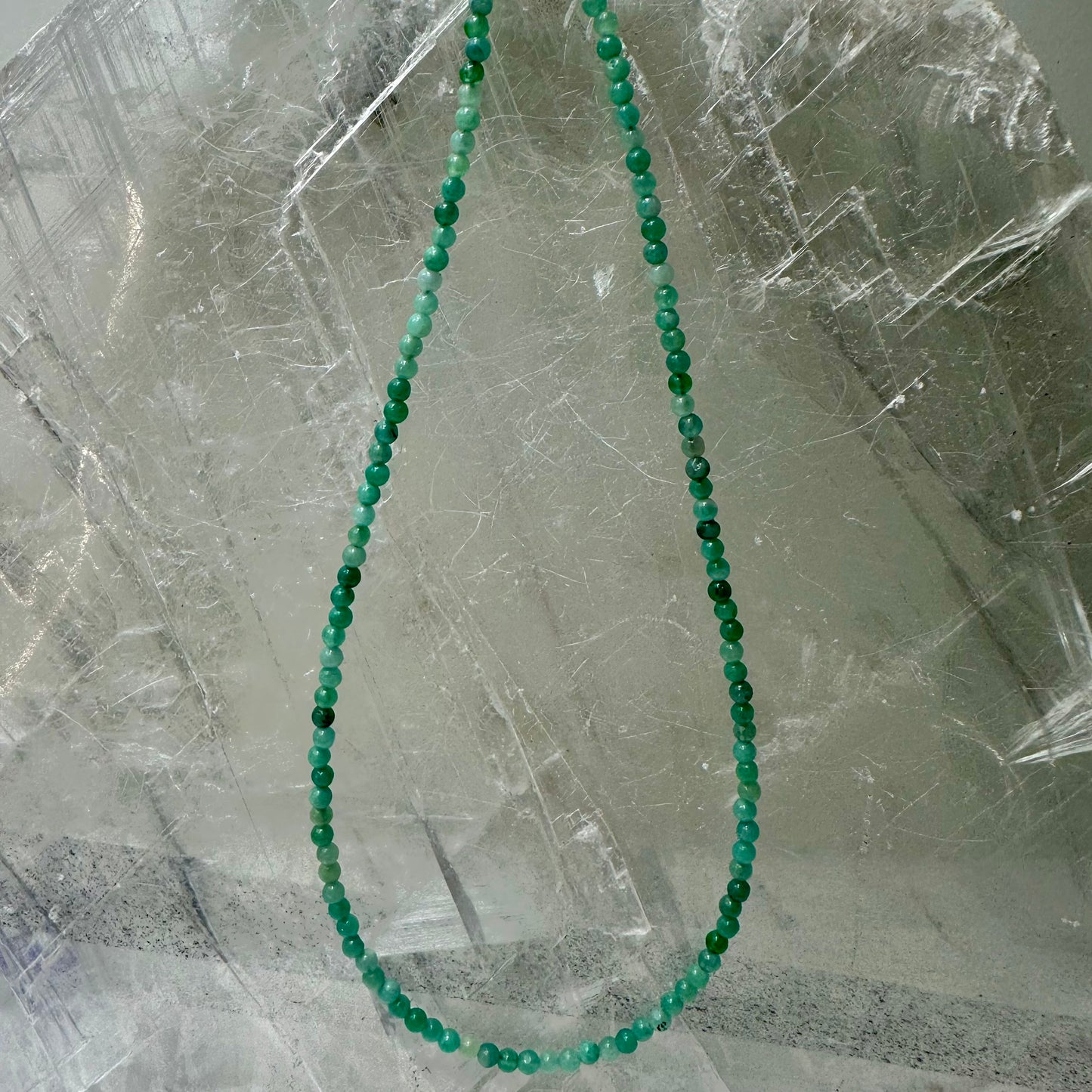 Emerald Beaded Necklace