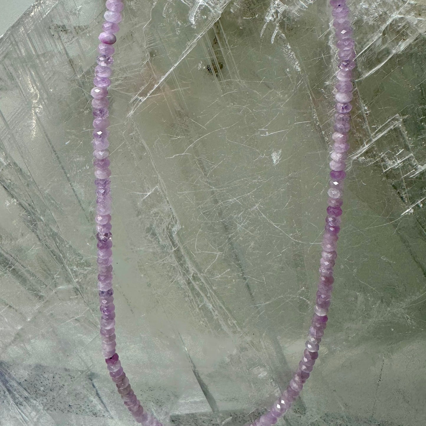 Kunzite Beaded Necklace