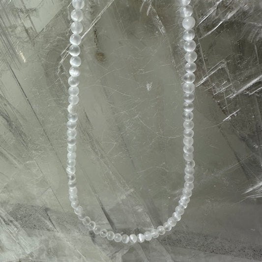 Selenite Beaded necklace