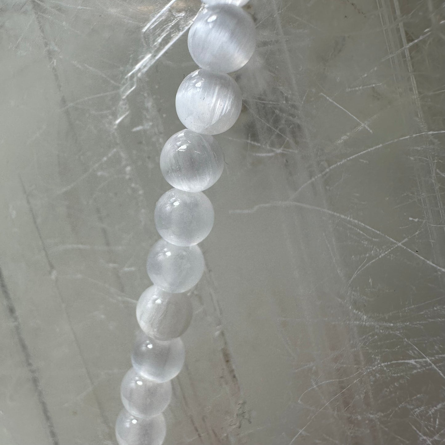 Selenite Beaded necklace
