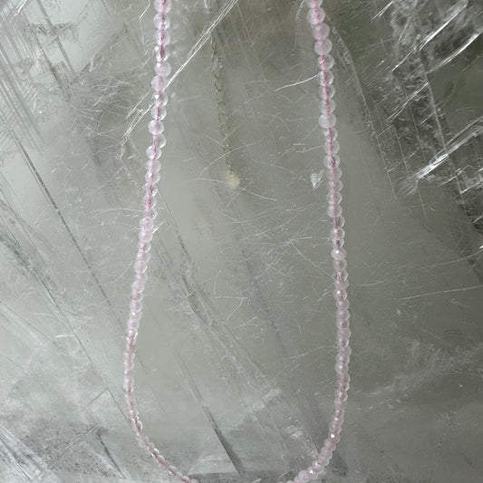 Rose Quartz Beaded Necklace