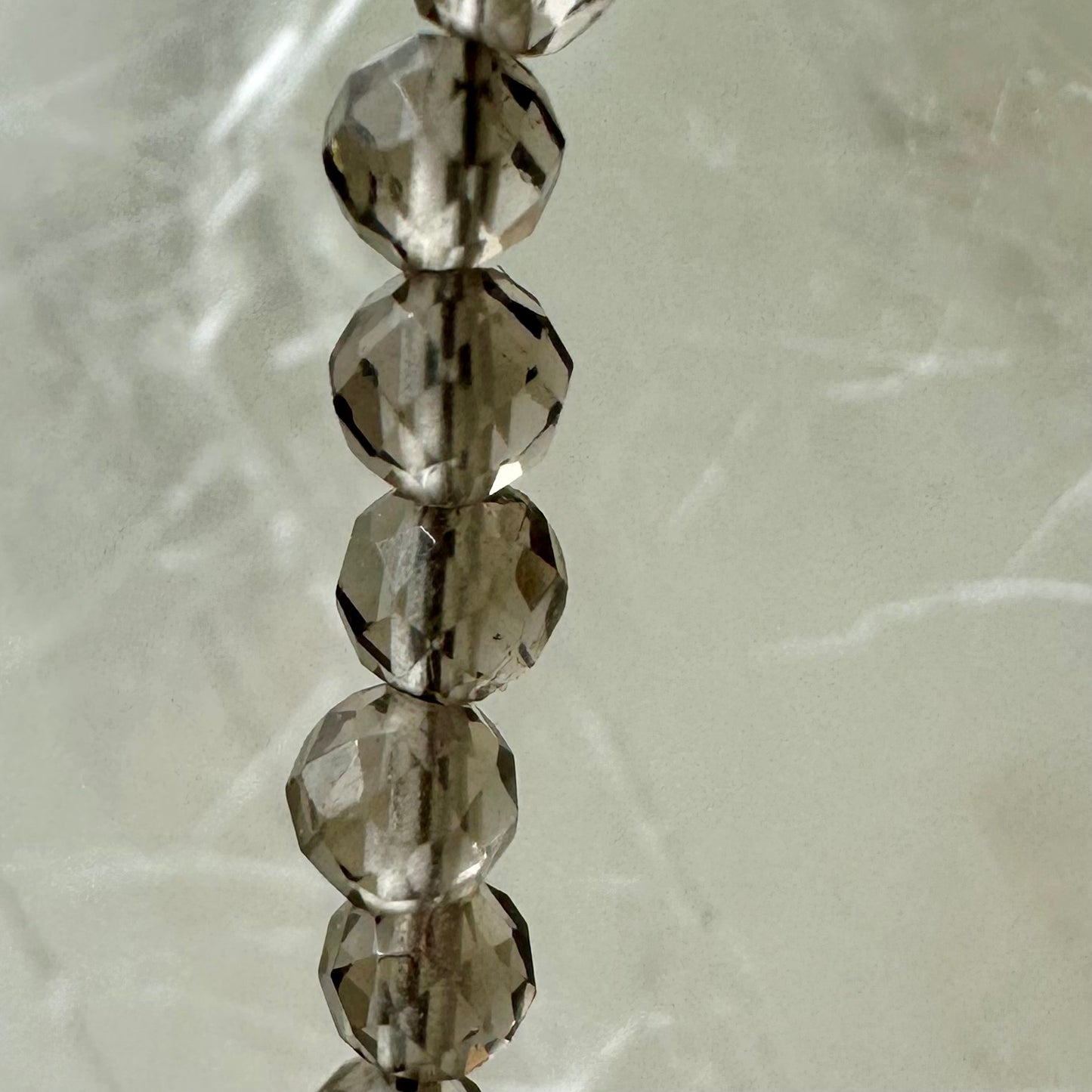 Smokey Quartz Beaded Necklace