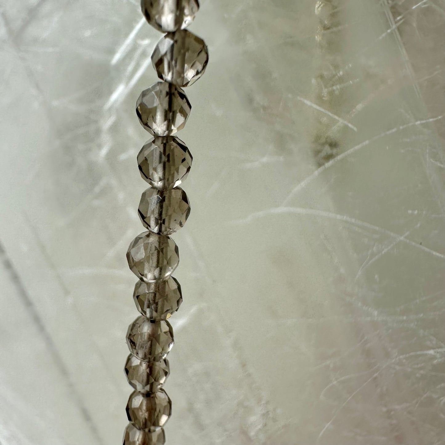 Smokey Quartz Beaded Necklace