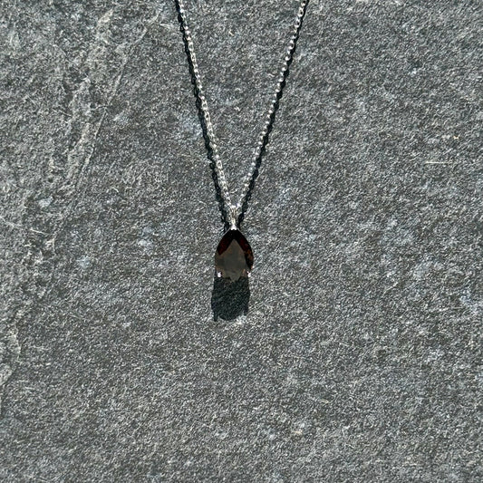 Smokey Quartz Faceted Cut Pendant