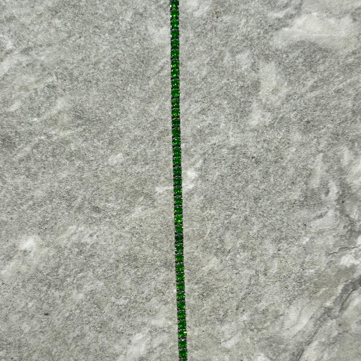 Diopside 925 Tennis Bracelet