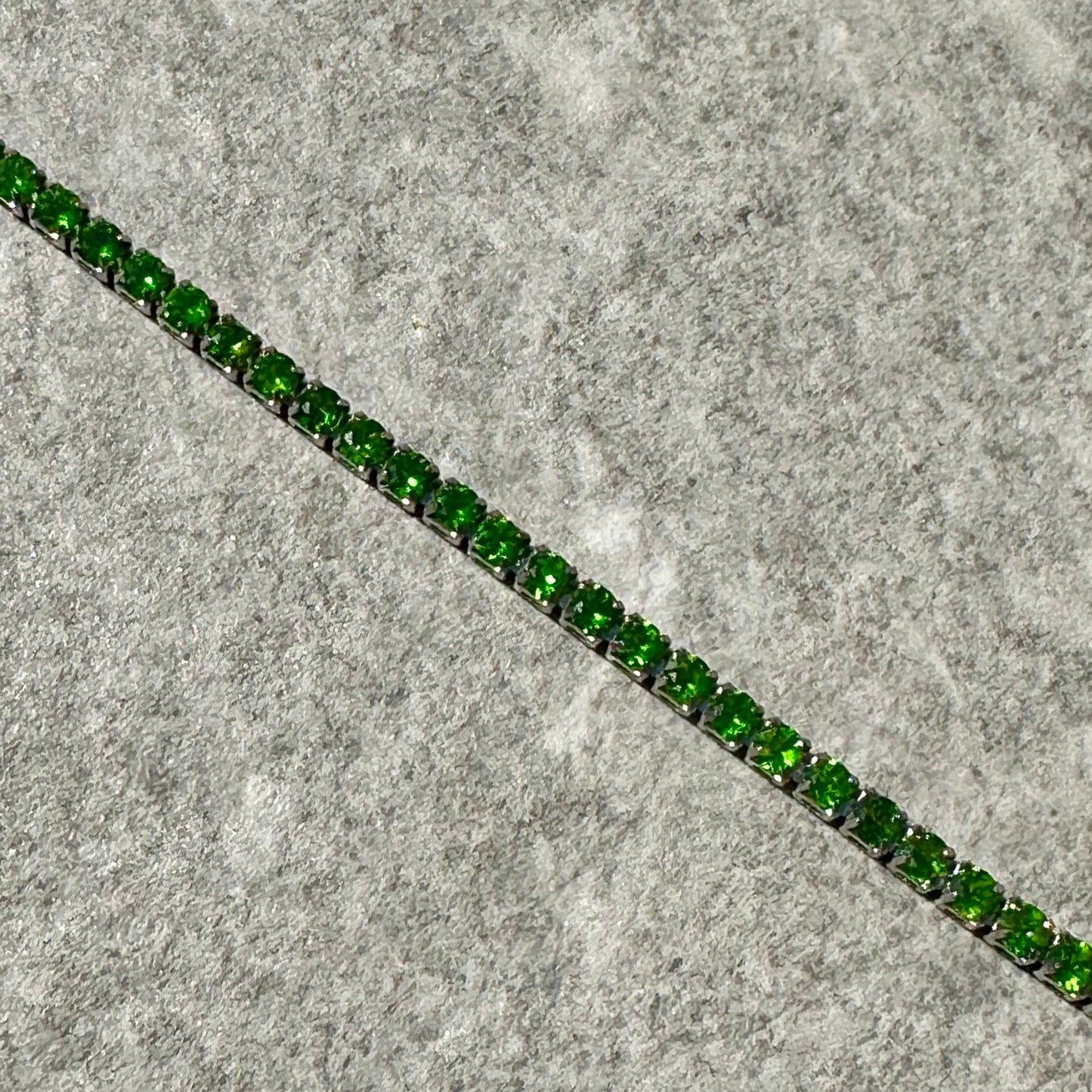 Diopside 925 Tennis Bracelet