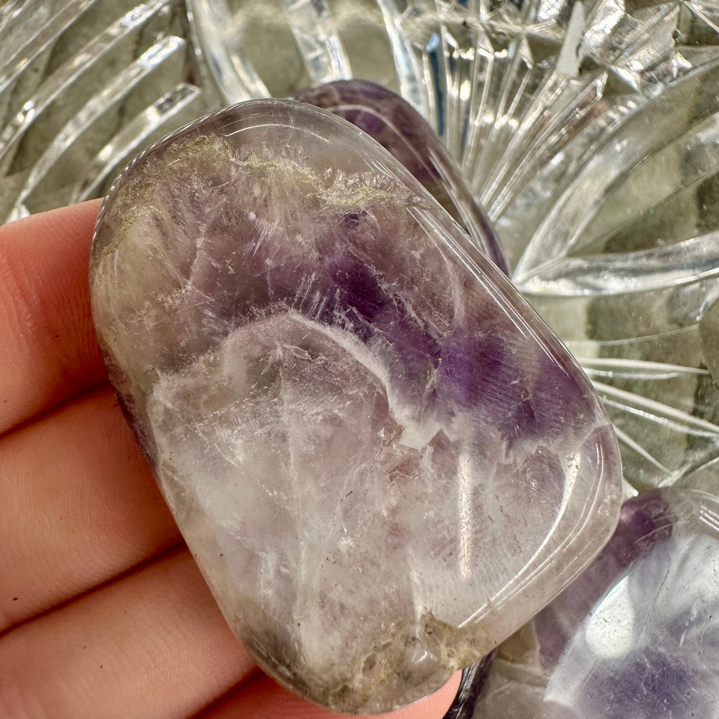 Dream Amethyst Palm Stones