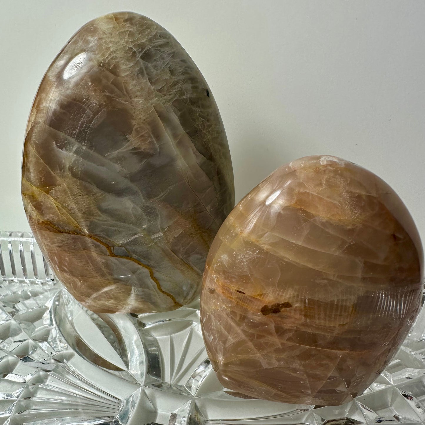 Peach Moonstone Flames