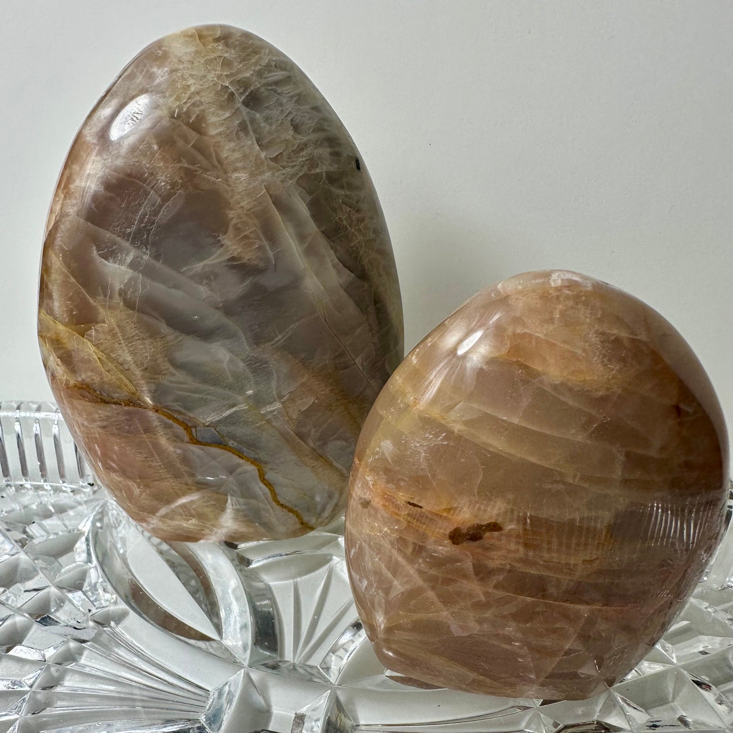 Peach Moonstone Flames