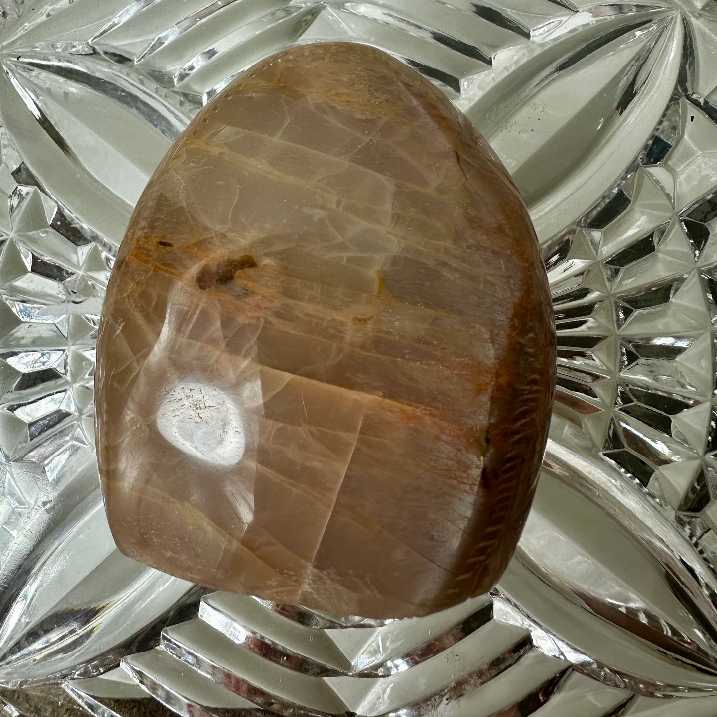 Peach Moonstone Flames