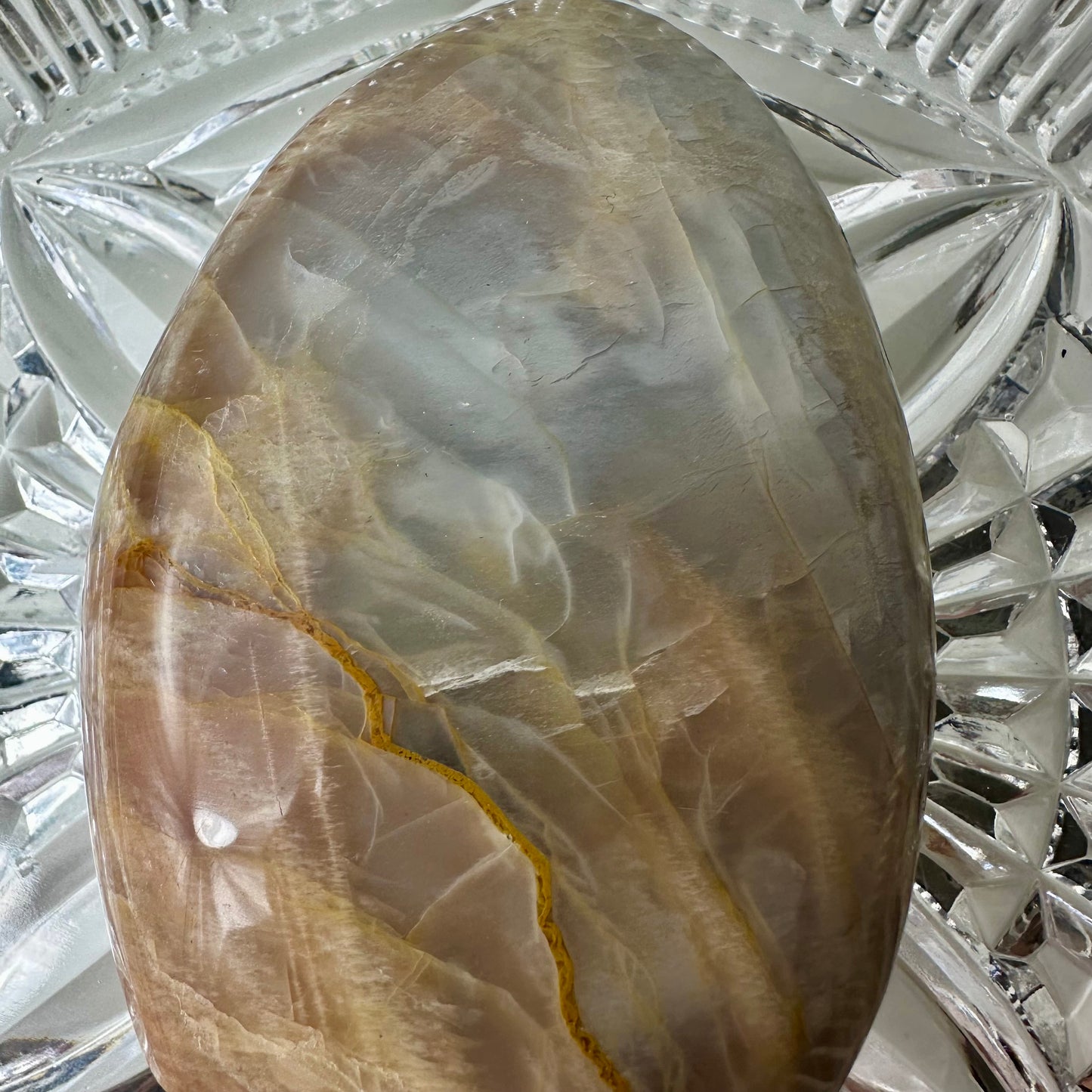 Peach Moonstone Flames