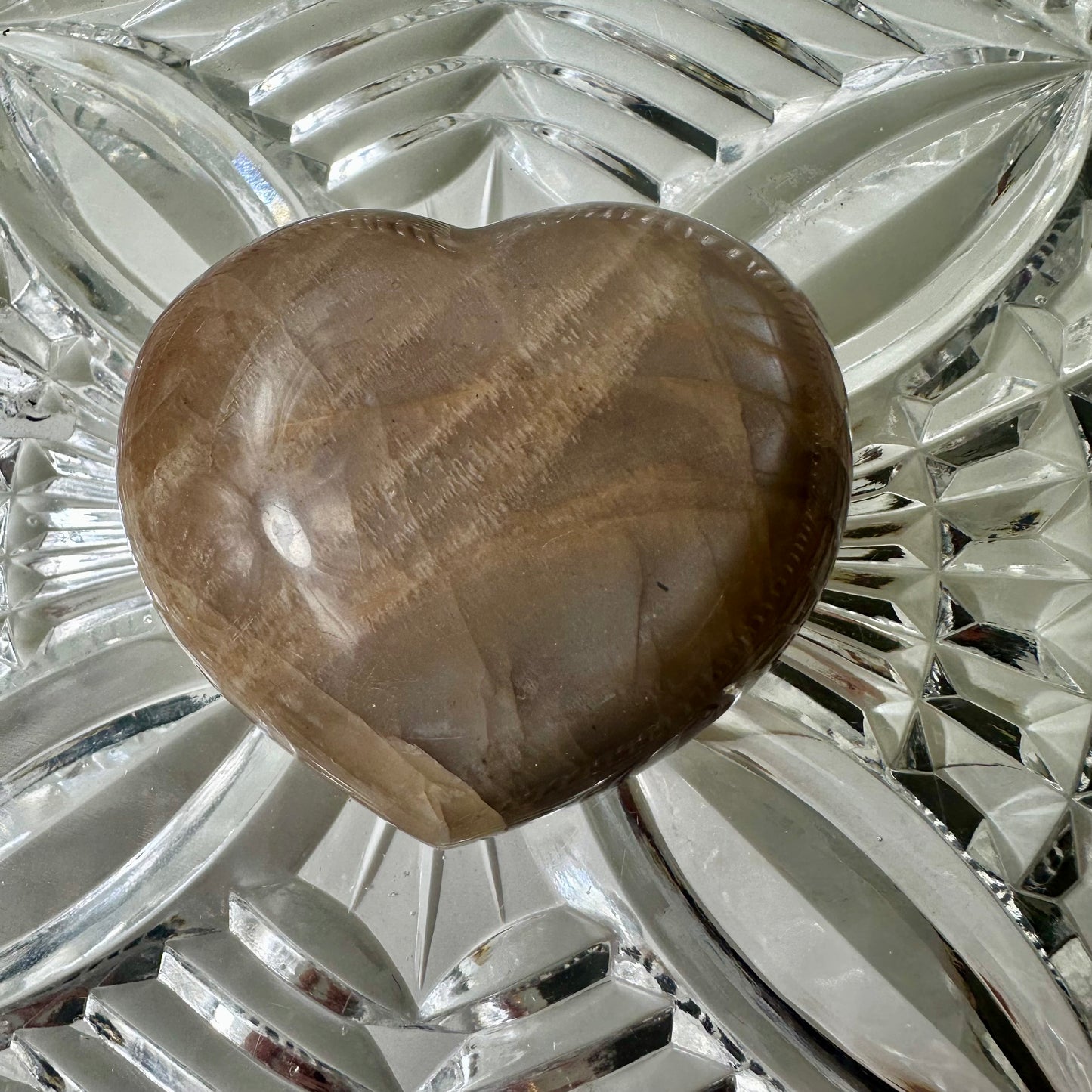 Peach Moonstone Hearts