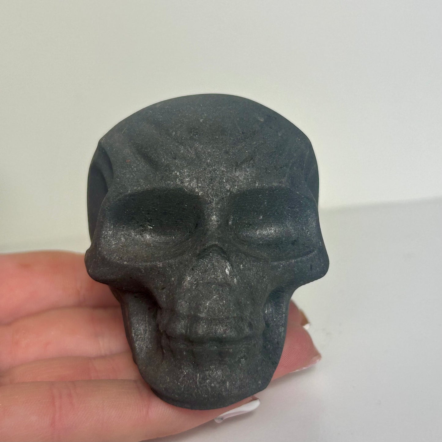 Shunglite Skull Carving