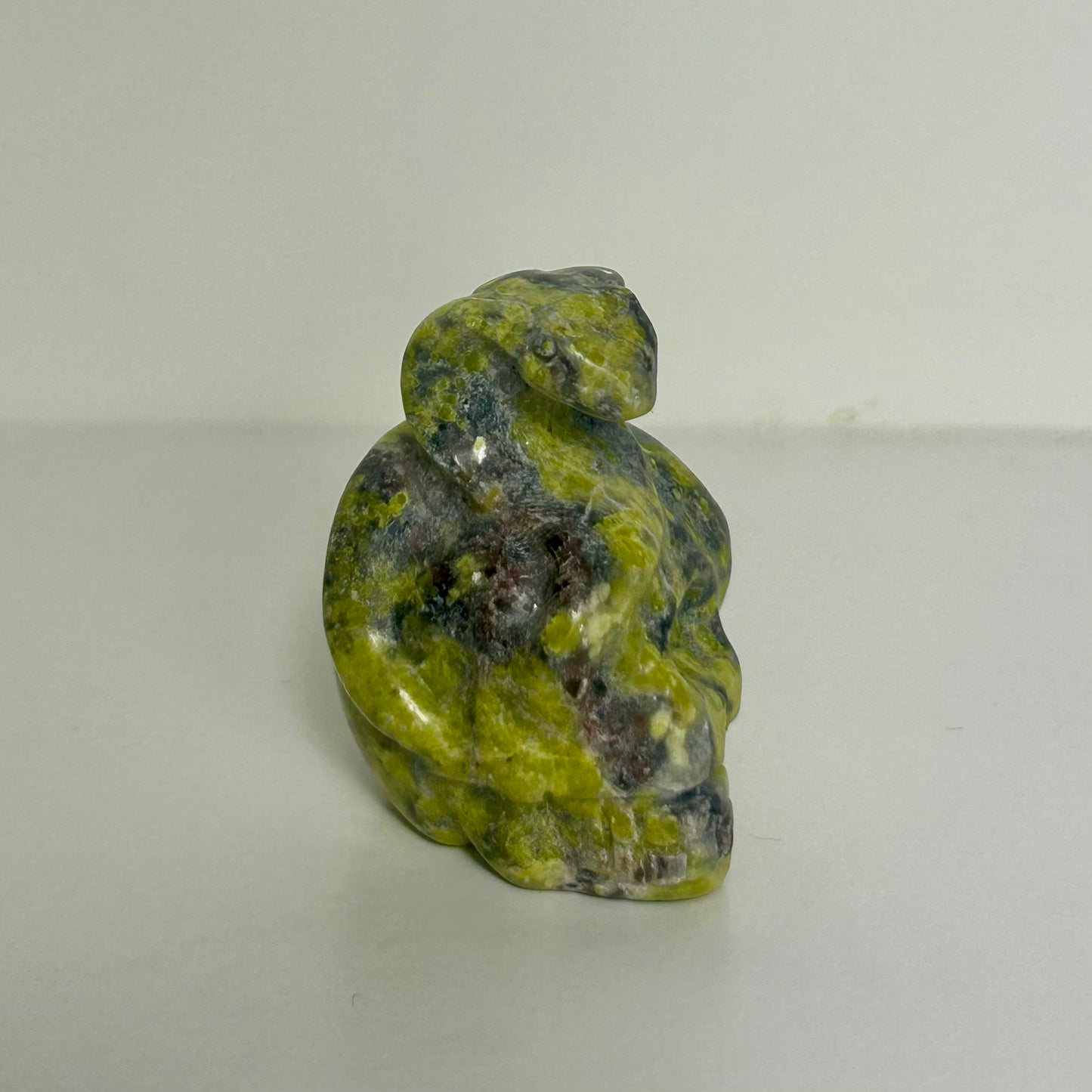 Skull & Snake Carving