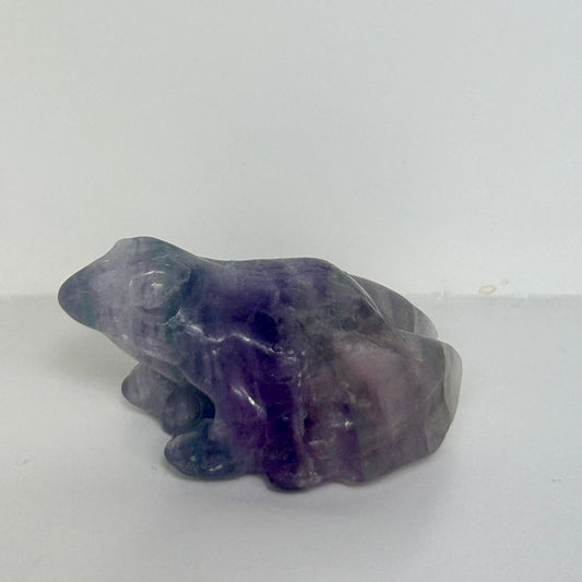 Fluorite Frog Carving