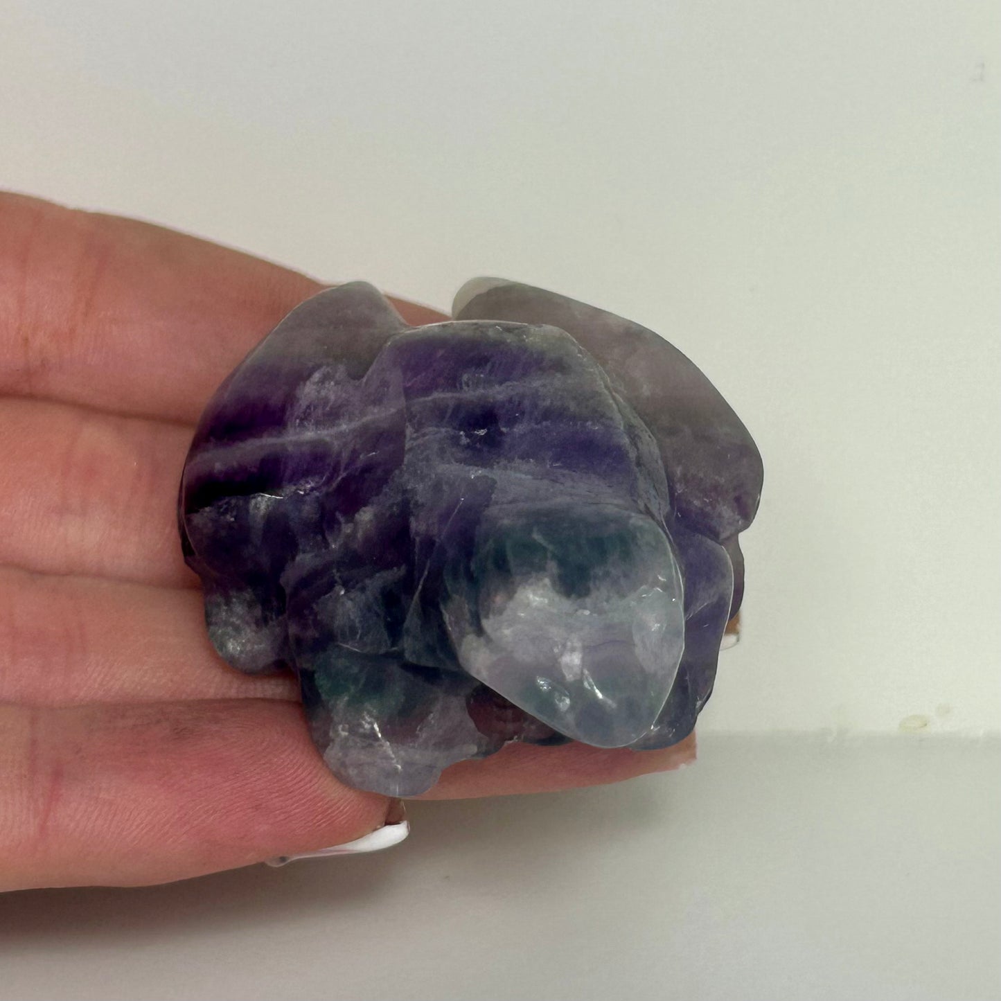 Fluorite Frog Carving
