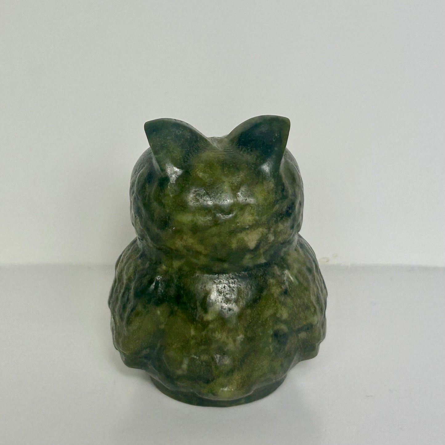 Nafty Jade Owl Carving