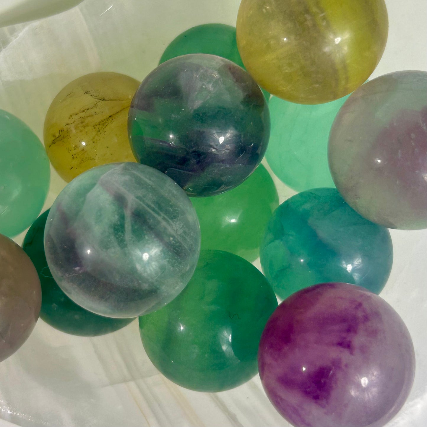 Rainbow Fluorite Medium Sphere