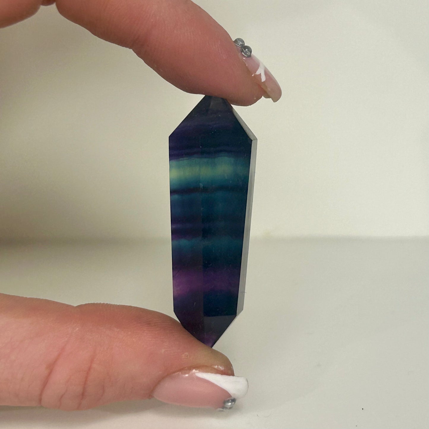 Rainbow Fluorite Double Terminated Points DT