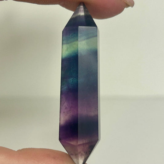 Rainbow Fluorite Double Terminated Points DT